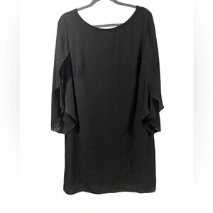 Flutter sleeve shift dress